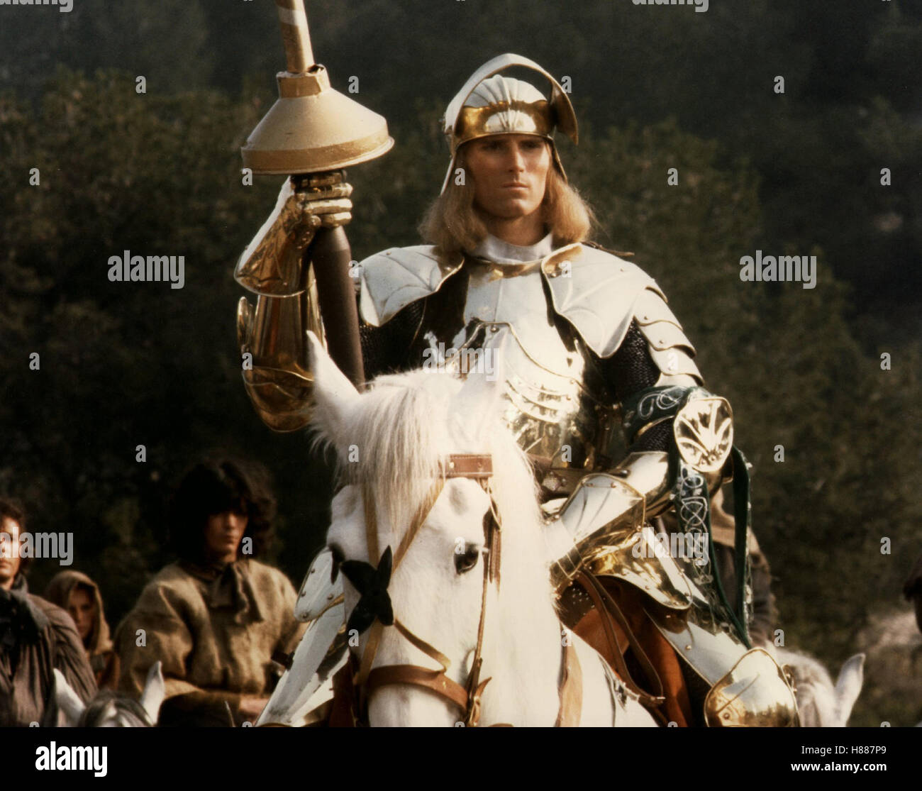 Camelot - Der Fluch des goldenen Schwertes, (SWORD OF THE VALIANT) GB 1984, Regie: Stephen Weeks, MILES O'KEEFE, Stichwort: Reiter, Ritter, Rüstung Stock Photo