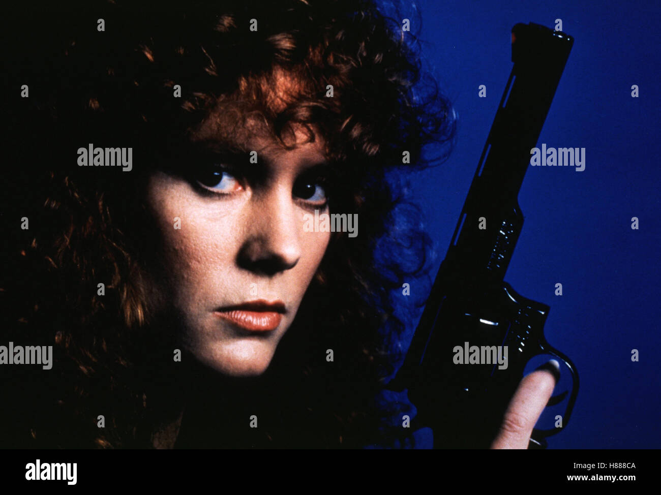 Die Lady mit dem Colt, (LADY BLUE) USA 1985, Regie: Gary Nelson, JAMIE ROSE, Stichwort: Revolver, Waffe Stock Photo