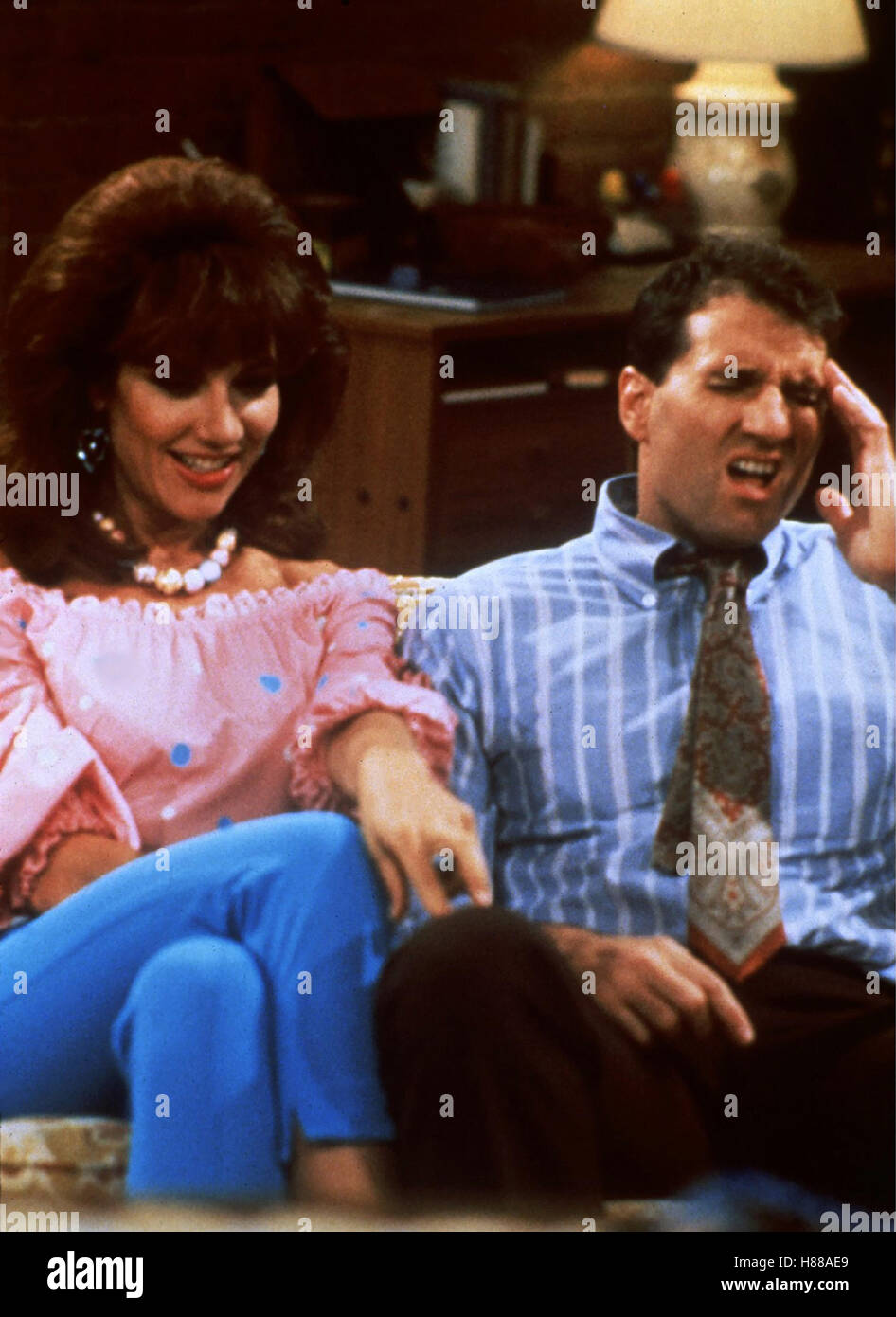 Eine schrecklich nette Familie, (MARRIED...WITH CHILDREN) USA 1987, KATEY SAGAL, ED O'NEILL, Stichwort: Al Bundy Stock Photo