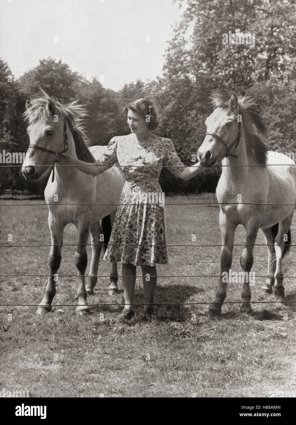 Princess Elizabeth, future Elizabeth II, 1926 - 2022. Queen of the ...