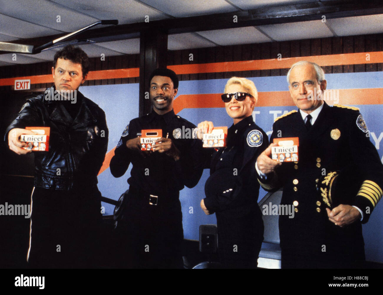 Police Academy 6 - Widerstand ist zwecklos, (POLICE ACADEMY 6: CITY UNDER SIEGE) USA 1989, Regie: Peter Bonerz, DAVID GRAF, MICHAEL WINSLOW, LESLIE EASTERBROOK, GEORGE R. ROBERTSON, Stichwort: Cop, Polizist Stock Photo