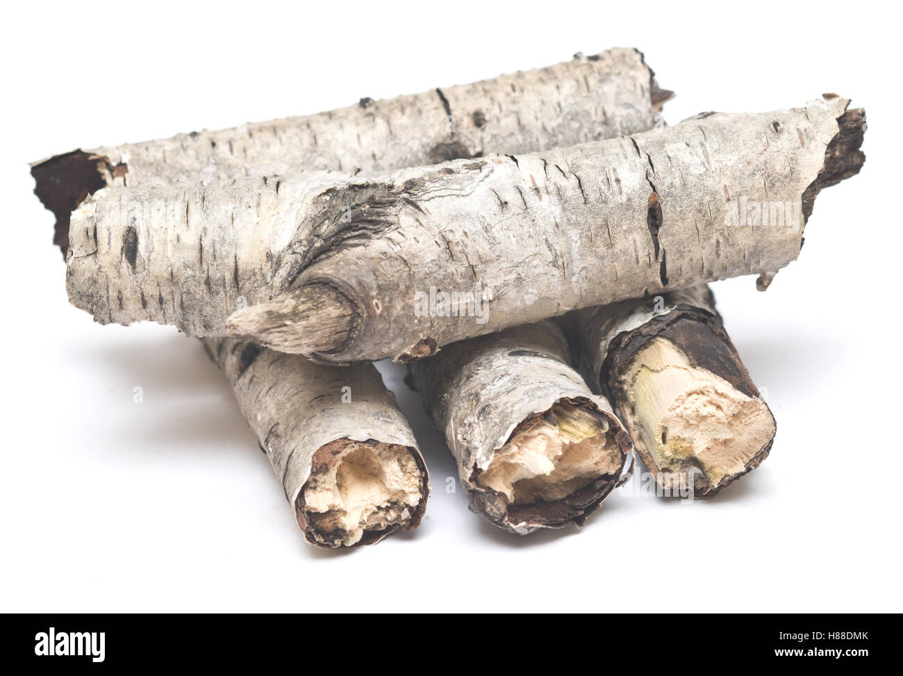 stack of firewood isolated on white background Stock Photo - Alamy