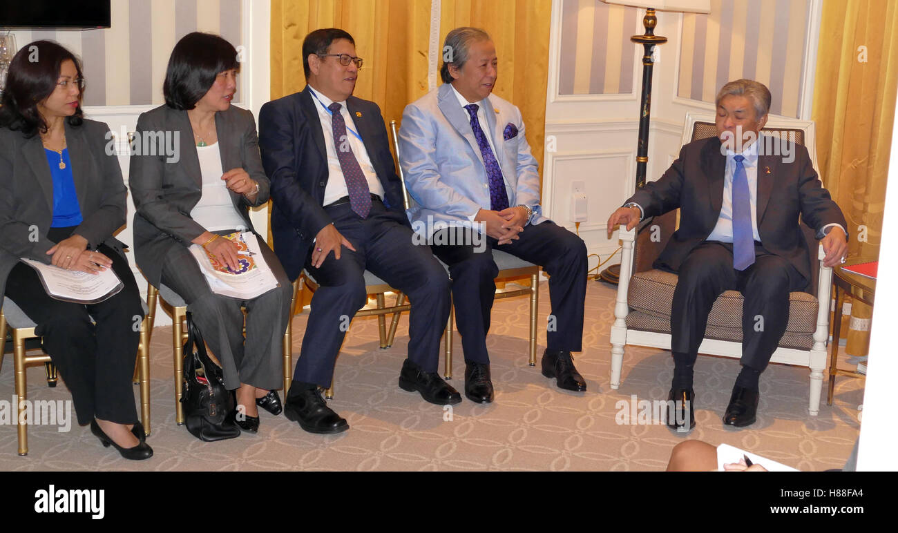 NEW YORK, UNITED STATES - AUGUST 24TH, 2016. Ahmad Zahid Hamidi, a Malaysian politician who has been Deputy Prime Minister of Ma Stock Photo