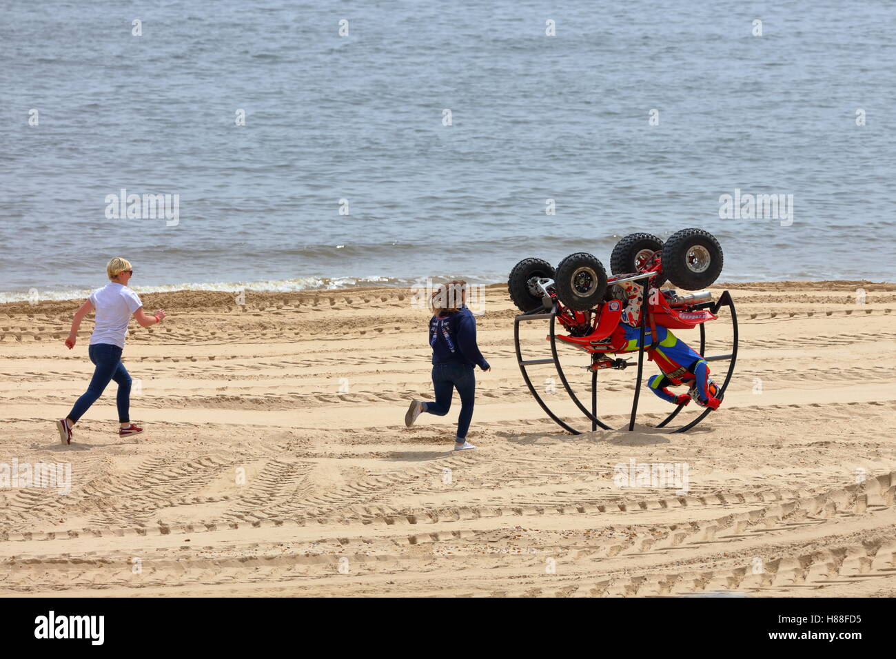 Bournemouth Wheels Festival Quad bike display Kangaroo Kid rolls to