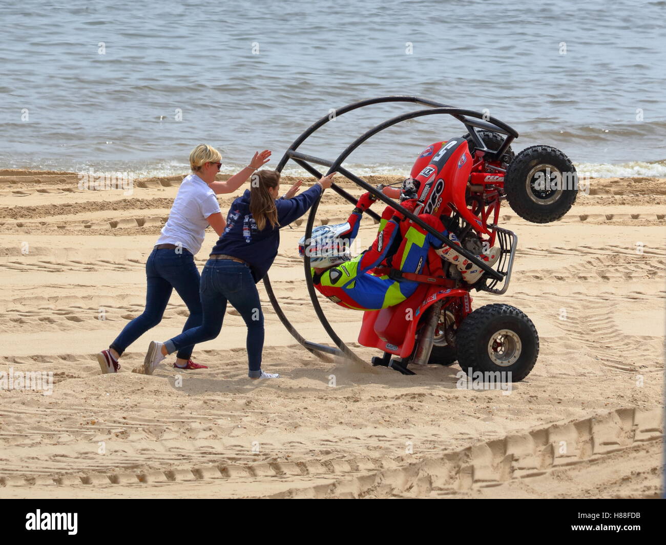 Bournemouth Wheels Festival Quad bike display Kangaroo Kid rolls to