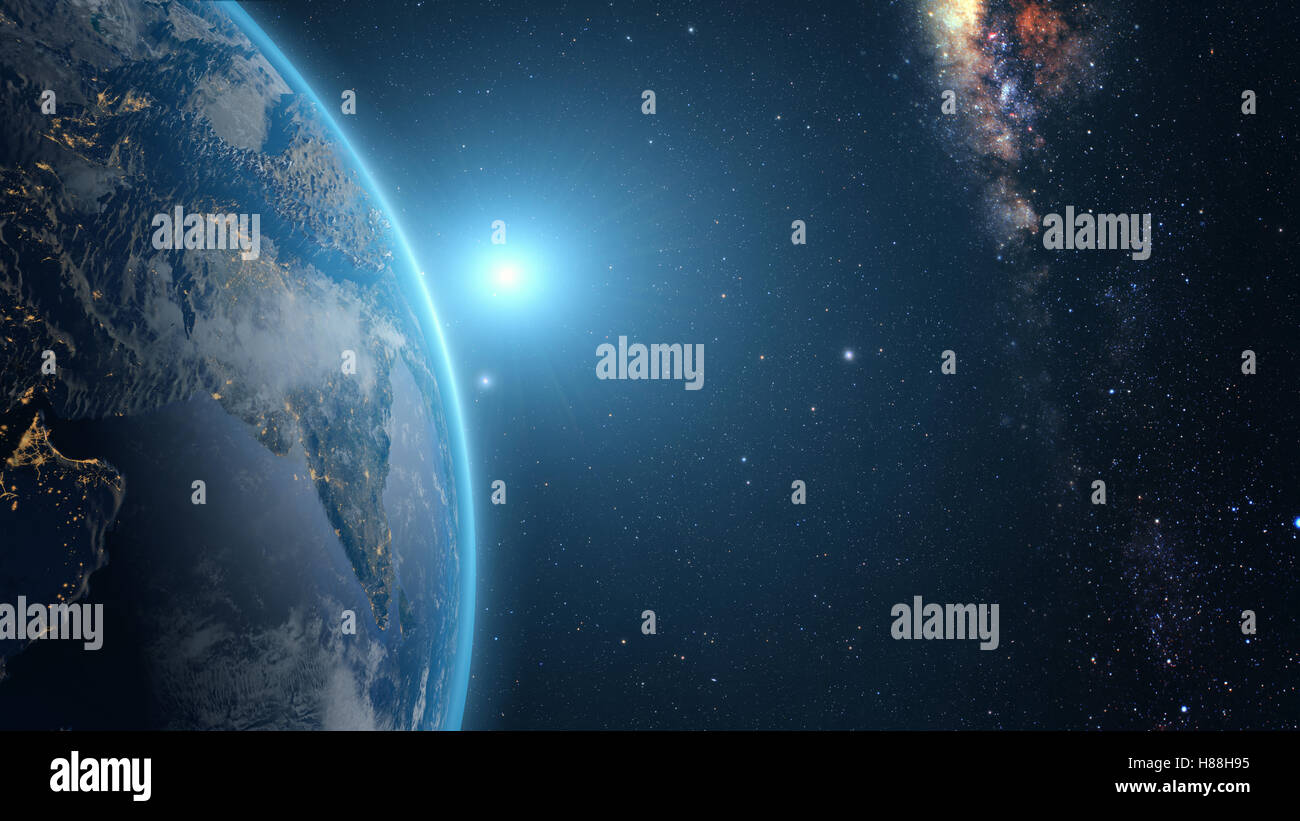 Surface earth planet in deep hi-res stock photography and images - Alamy