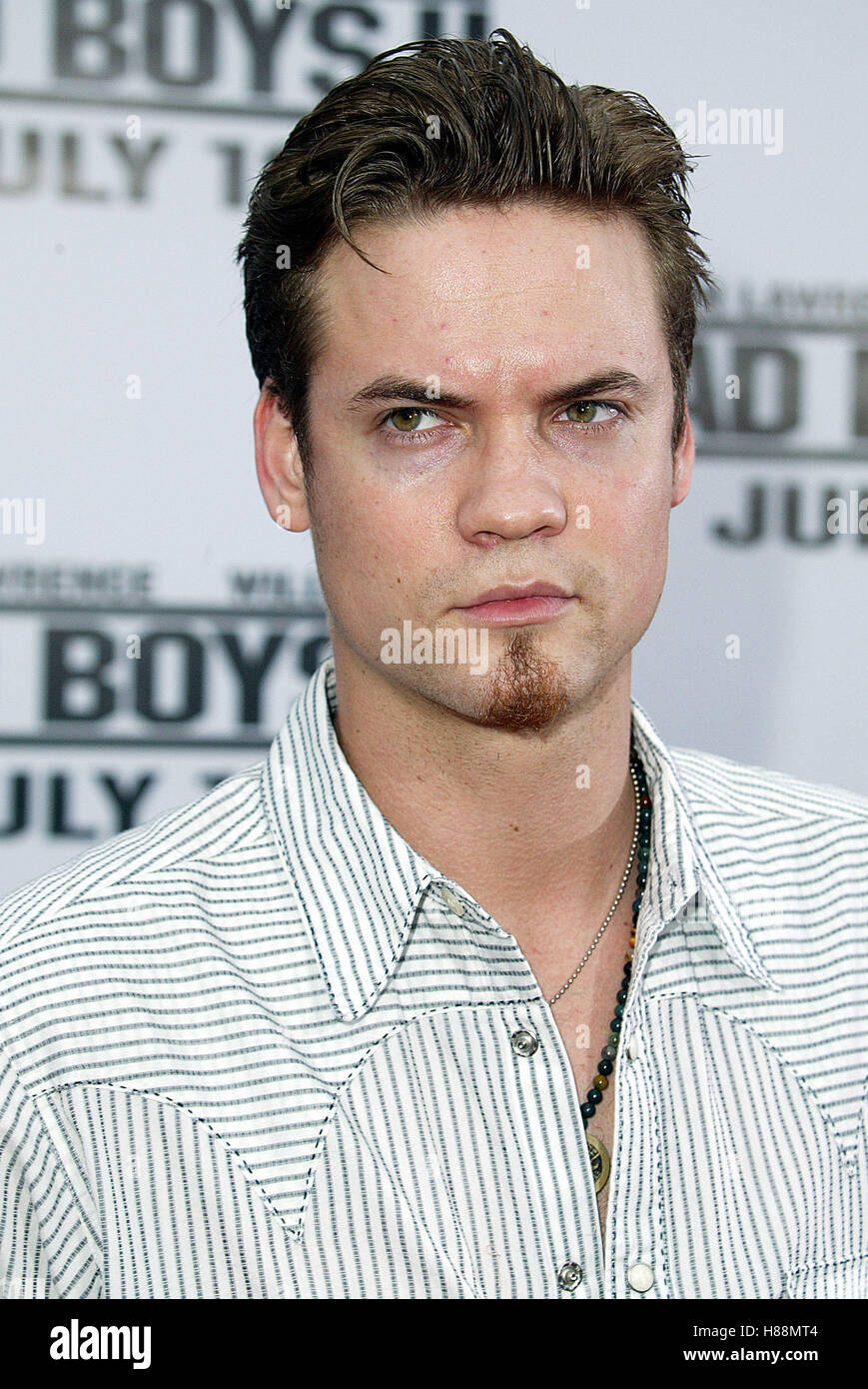 SHANE WEST BAD BOYS 2 WORLD PREMIERE MANN THEATRES WESTWOOD LOS ANGELES USA 09 July 2003 Stock