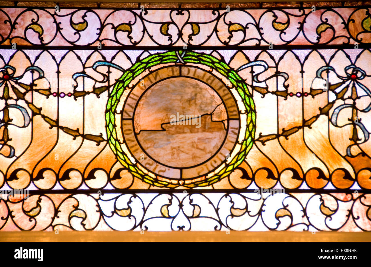 Stainglass window, New Hampshire State Capitol, Concord, New Hampshire