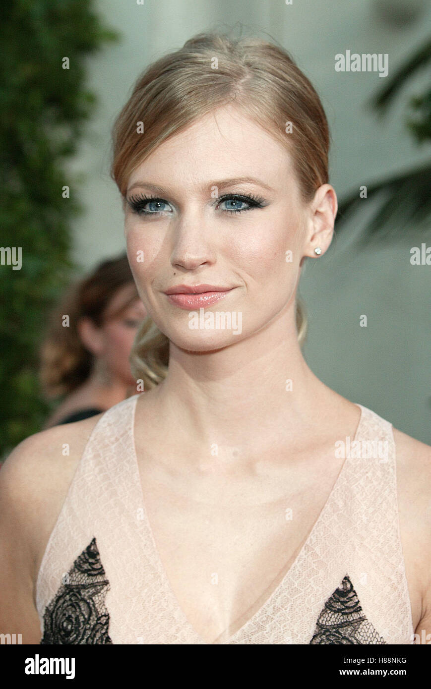 JANUARY JONES AMERICAN WEDDING WORLD PREMIE UNIVERSAL STUDIOS BURBANK LA USA 24 July Stock Photo