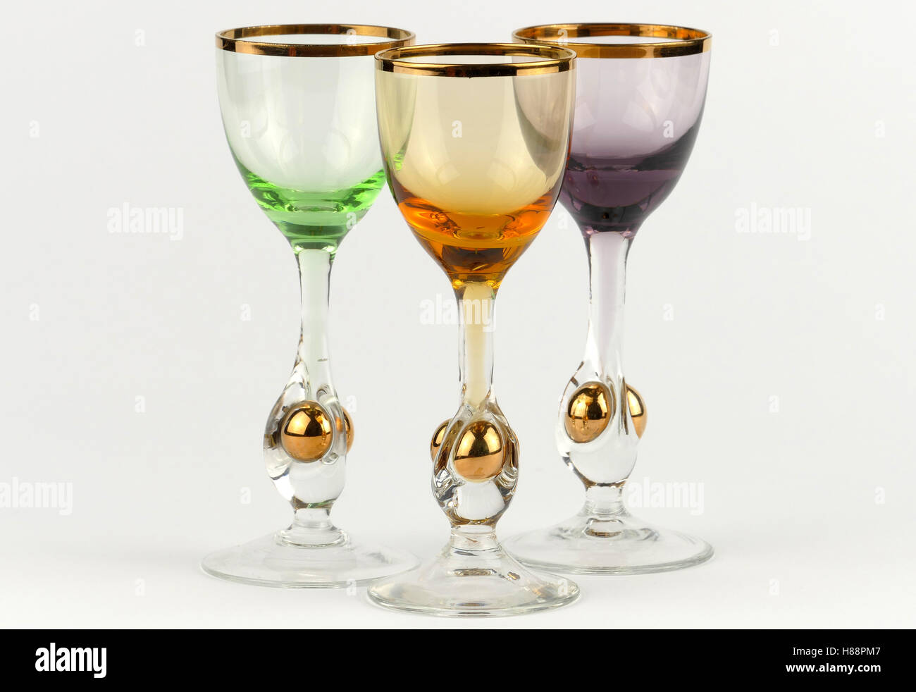 Decorative glasses isolated Stock Photo