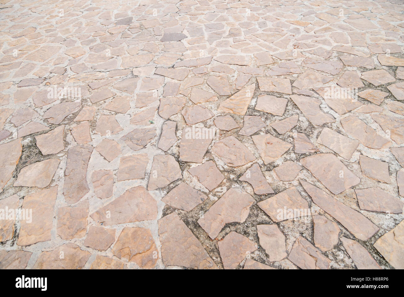 Granite gray flagstone pavement wall background Stock Photo