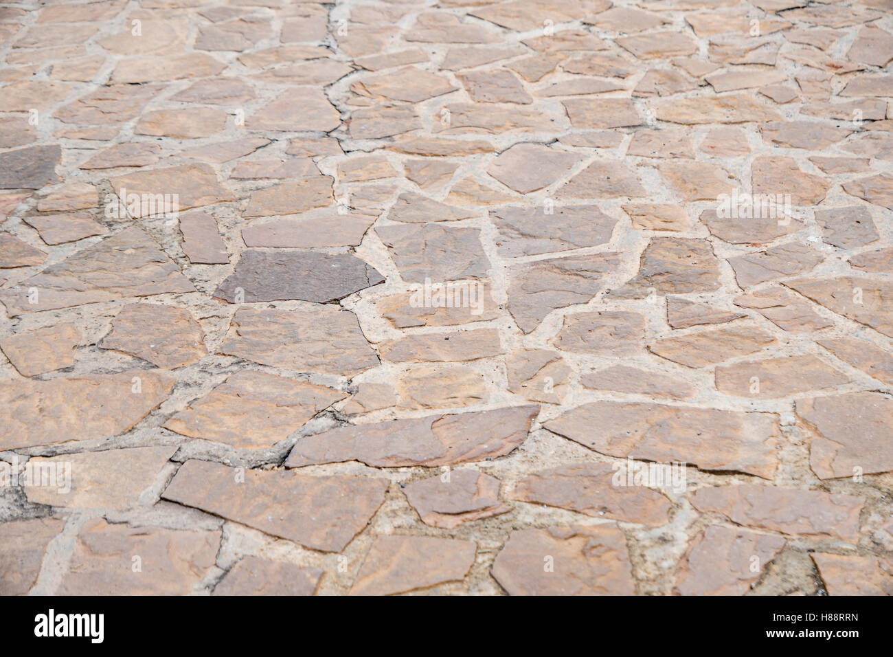 Granite gray flagstone pavement wall background Stock Photo