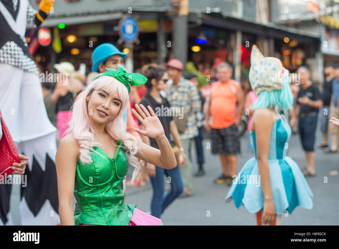 Parade in Pattaya, Thailand Stock Photo