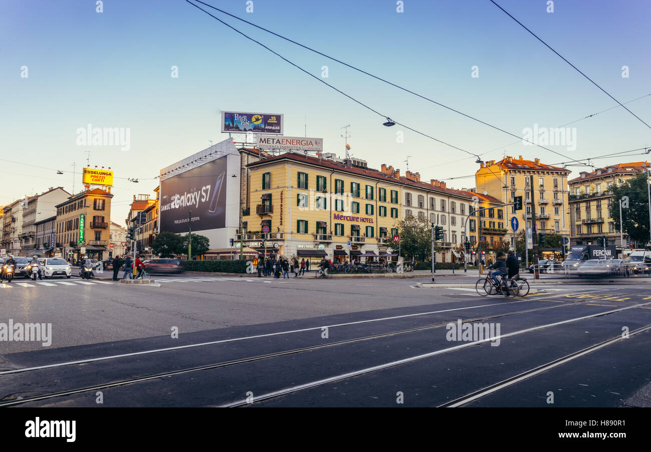 A street view of Corso Buenos Aires (Porta Venezia) in Milan, Italy Stock  Photo - Alamy