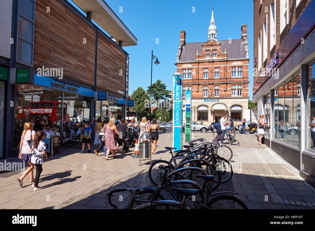 Palace Gardens shopping centre in Enfield Town, London England United