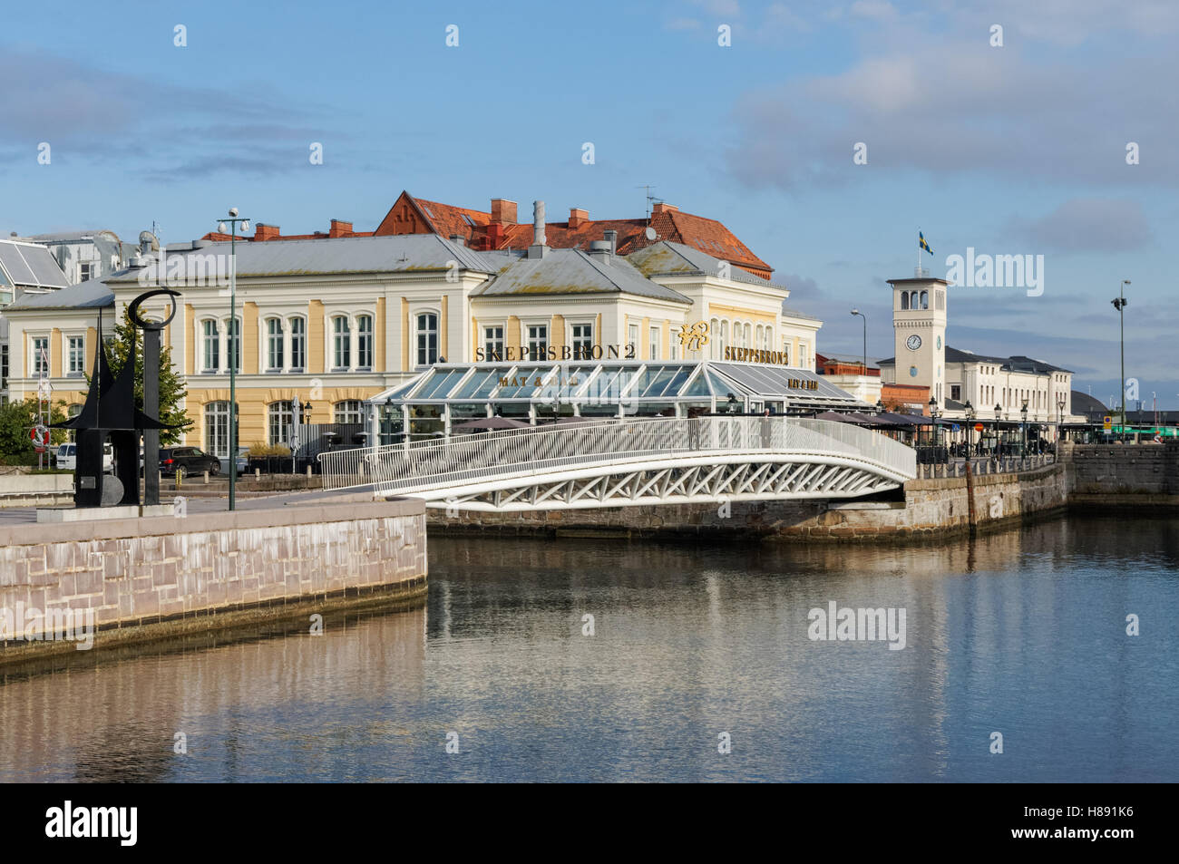 Canals in Malmo, Sweden Stock Photo