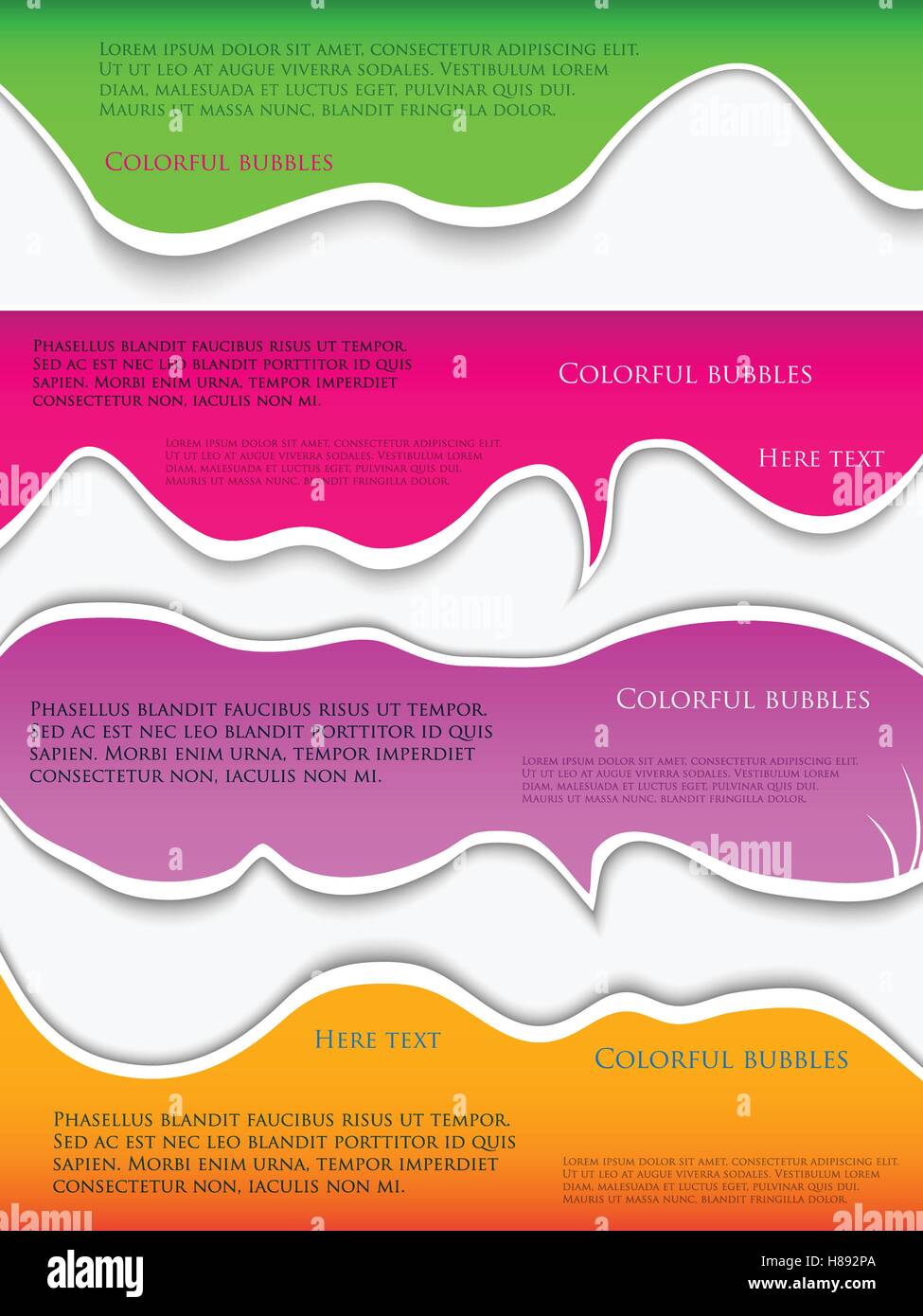 Colorful bubbles for speech Stock Vector Image & Art - Alamy