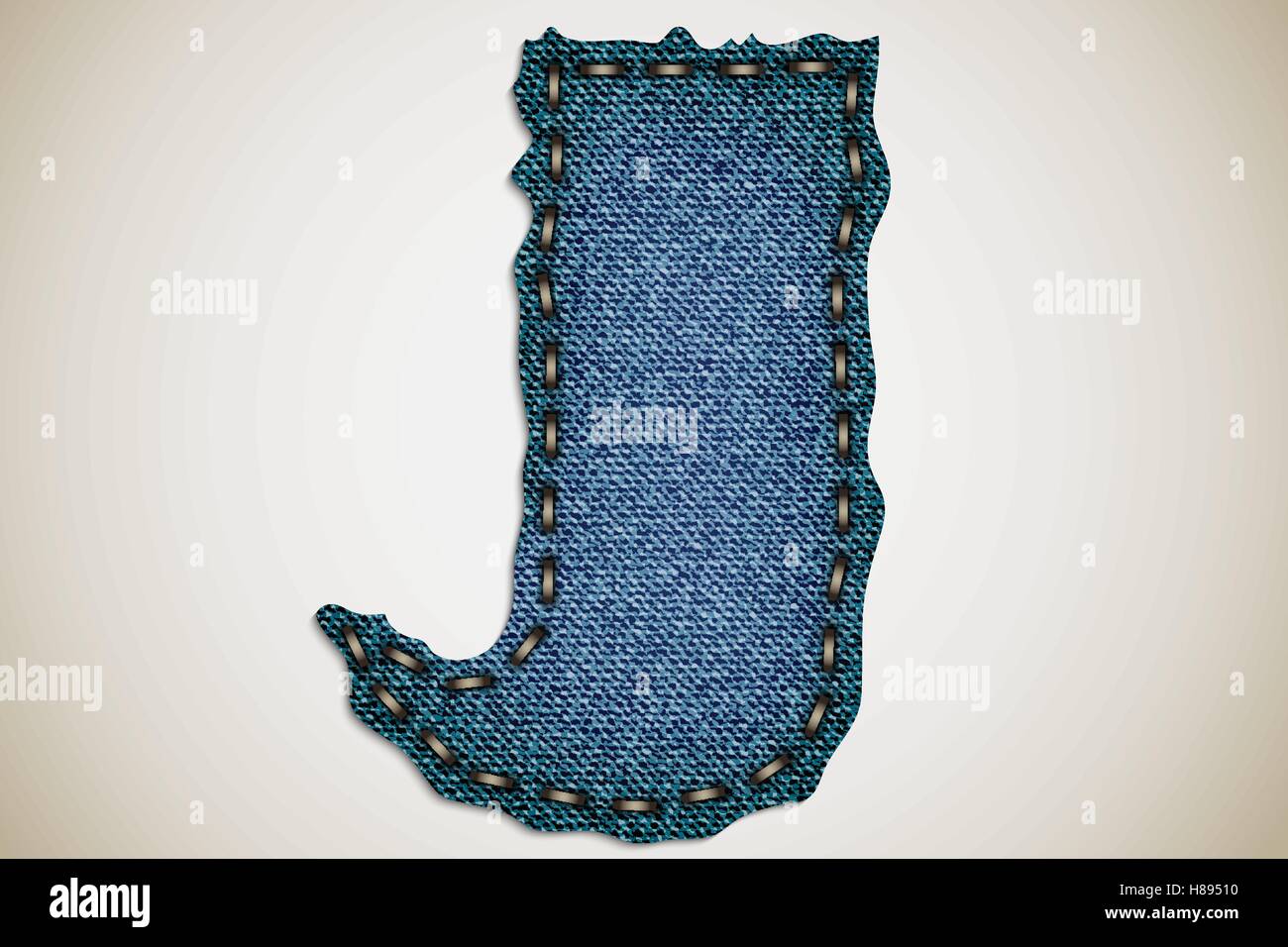 Denim letter alphabet texture jeans. vector Stock Vector Image & Art ...