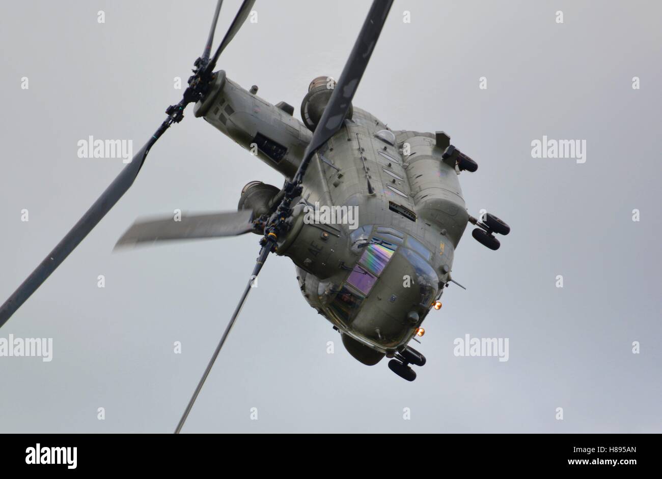 Ch-47 diving down Stock Photo