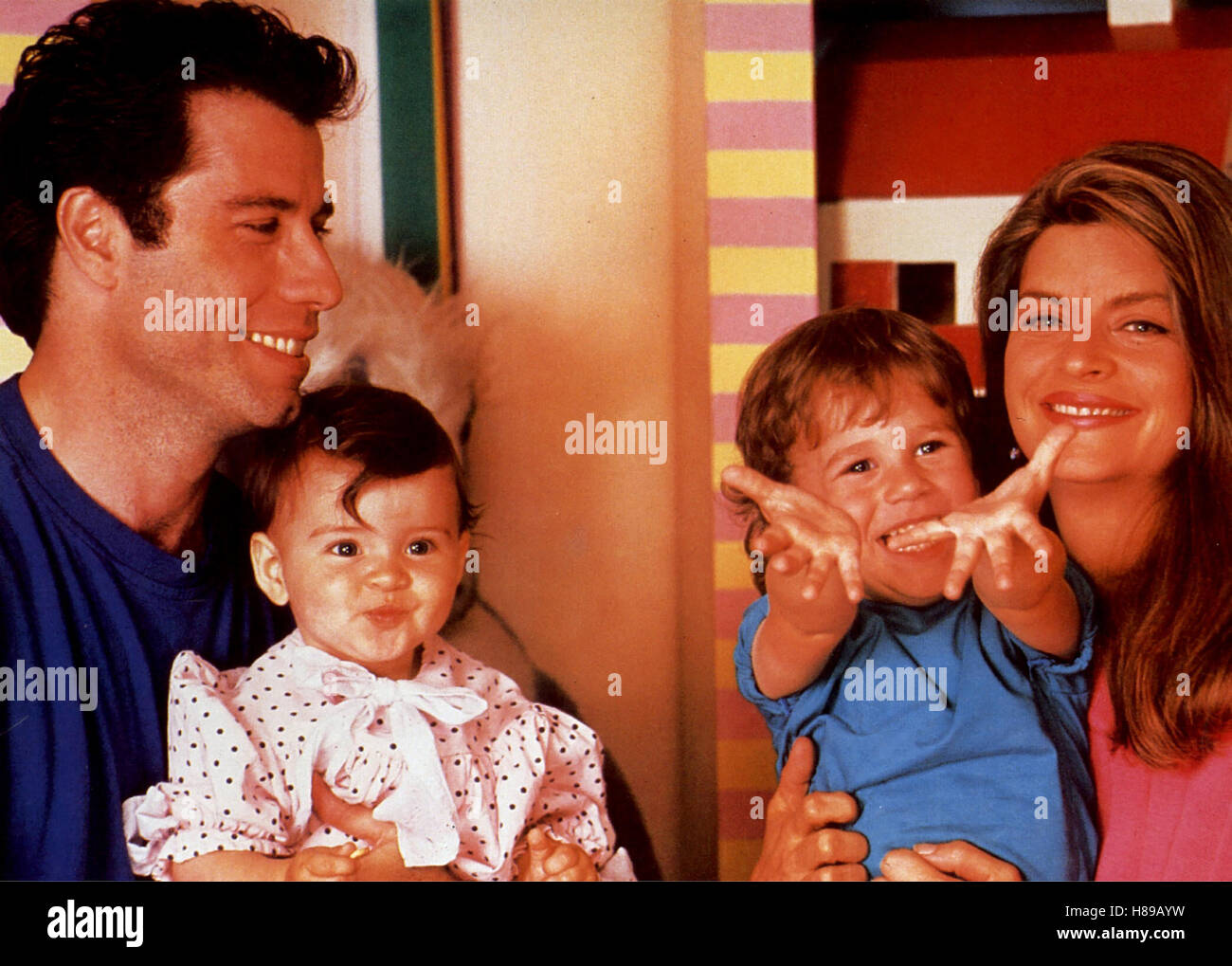 Kuck' mal wer da spricht 2, (LOOK WHO'S TALKING TOO) USA 1990, Regie: Amy Heckerling, JOHN TRAVOLTA + KIRSTIE ALLEY, Stichwort: Kinder, Familie Stock Photo