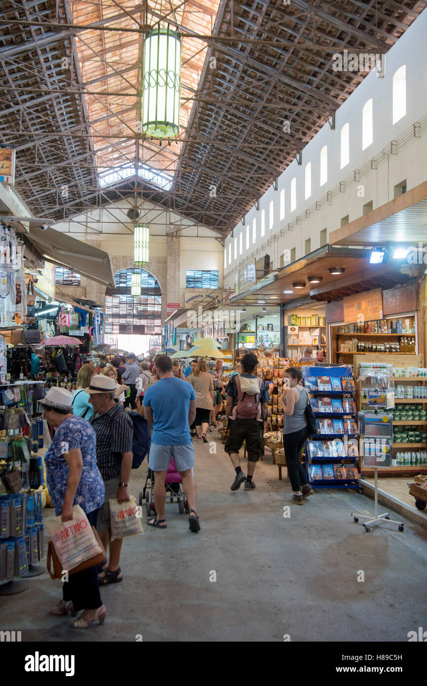 Griechenland, Kreta, Chania, Markthalle Stock Photo