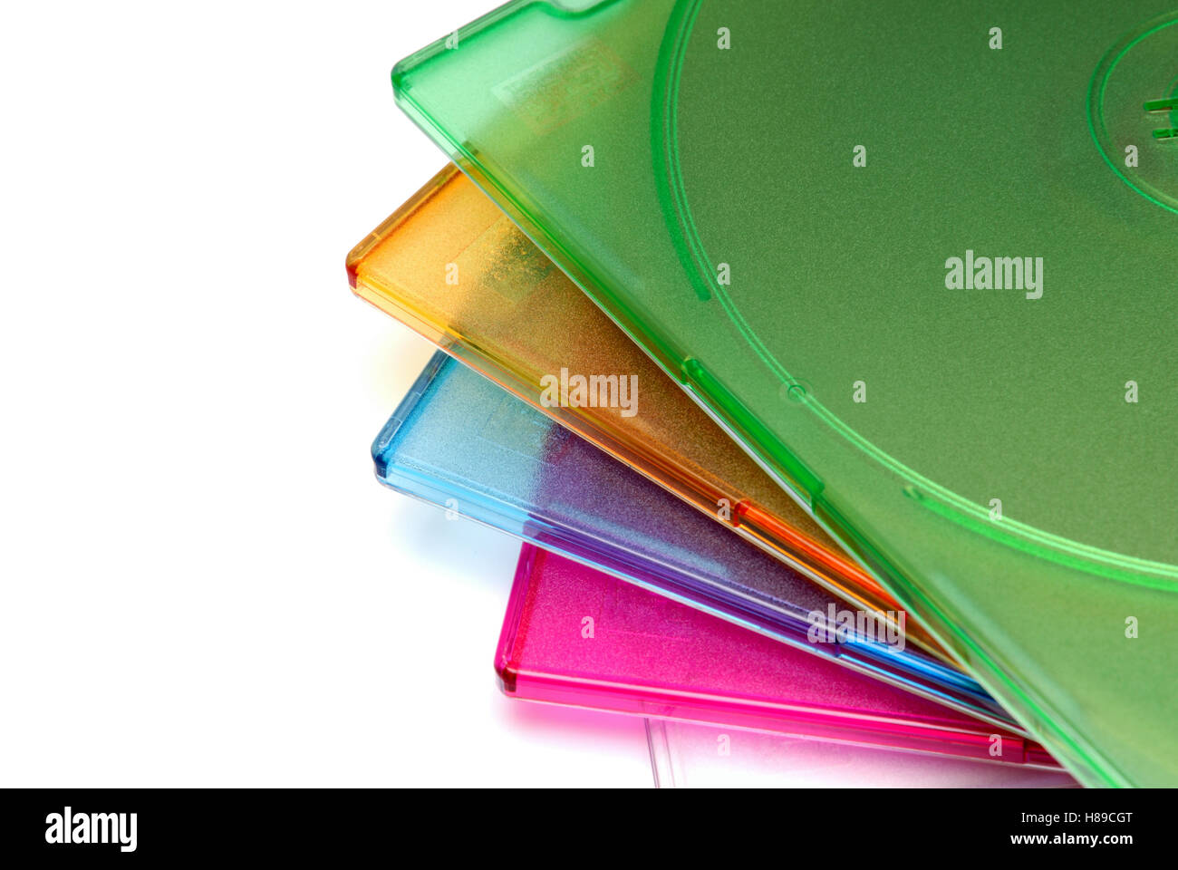 Boxing a box for CD of a disk on a white background Stock Photo - Alamy