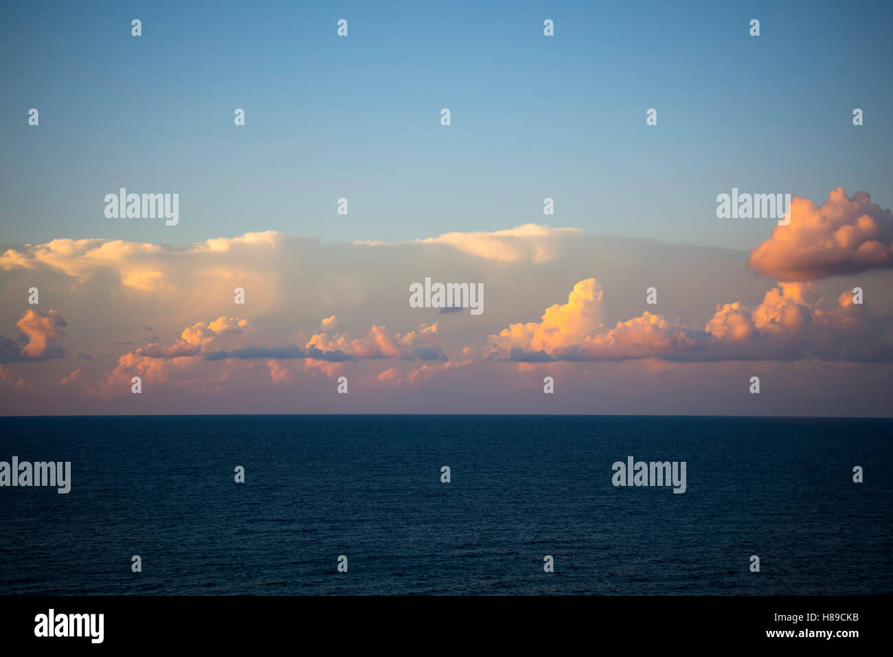 Greece, Crete, Chania, evening clouds Stock Photo