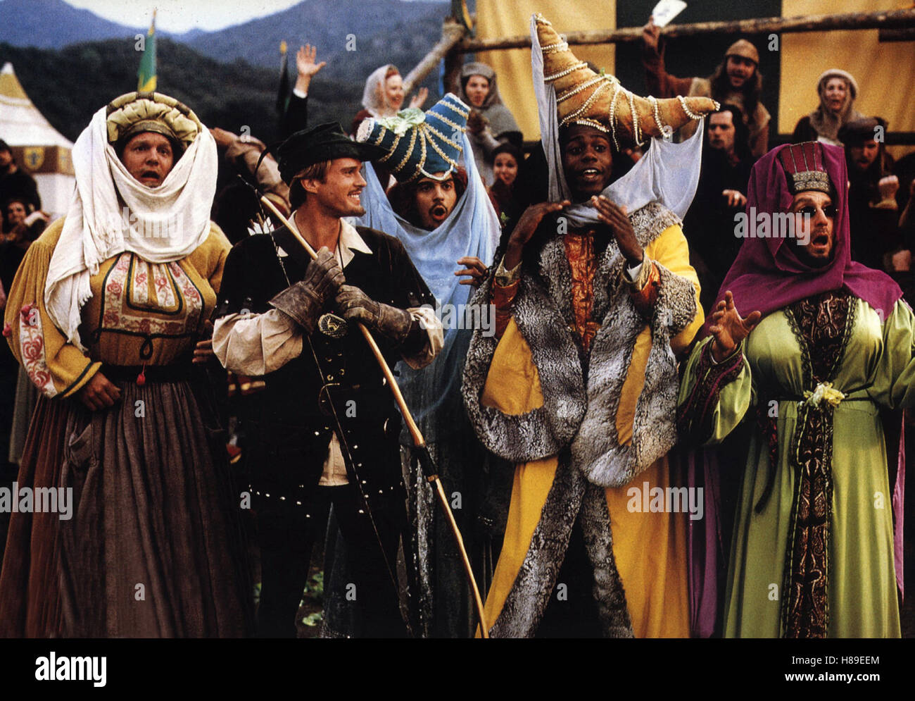 Robin Hood: Helden in Strumpfhosen, (ROBIN HOOD - MEN IN TIGHTS) USA 1993, Regie: Mel Brooks, CARY ELWES (2.vl), Stichwort: Bogen Stock Photo