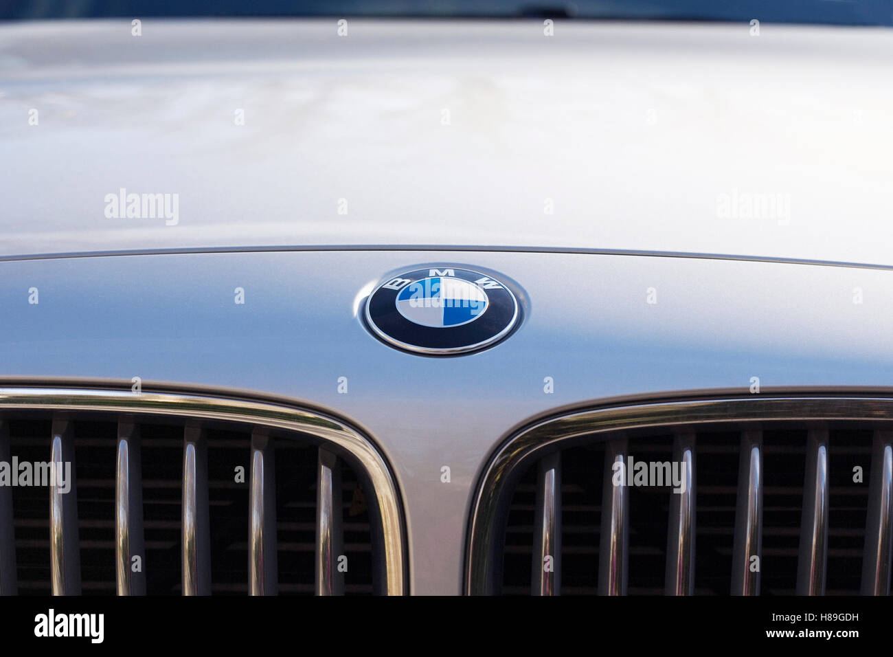 BMW car badge. Stock Photo