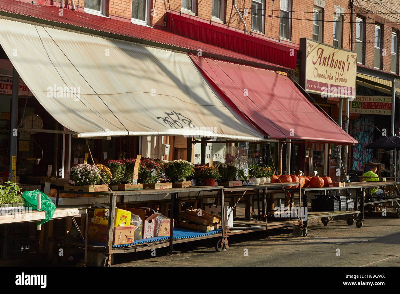 Italian Market, South 9th Street, Philadelphia, Pennsylvania, USA Stock Photo