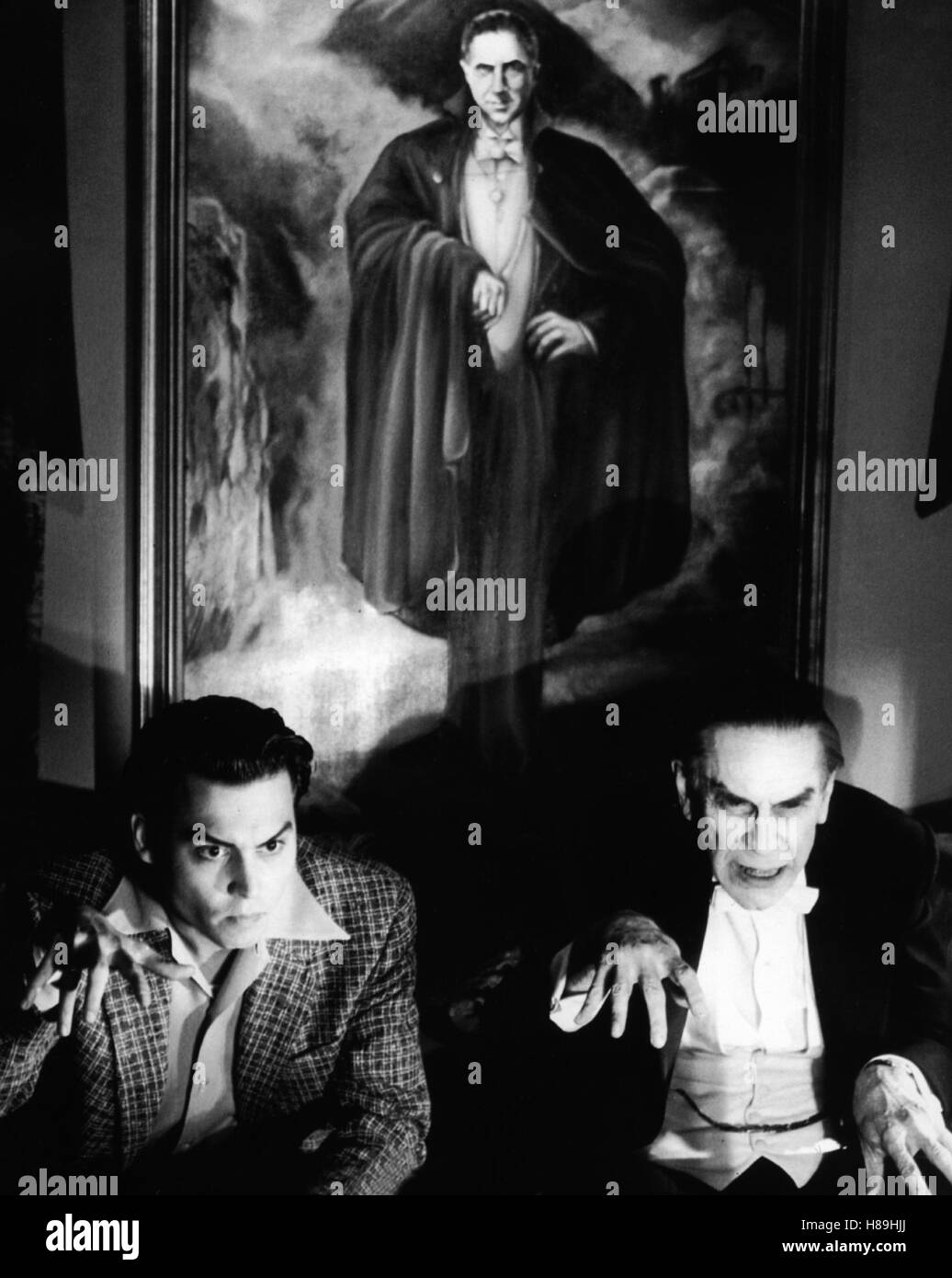 Ed Wood, (ED WOOD) USA 1995, Regie: Tim Burton, JOHNNY DEPP, MARTIN LANDAU,  Stichwort: Vampir, Dracula Stock Photo - Alamy