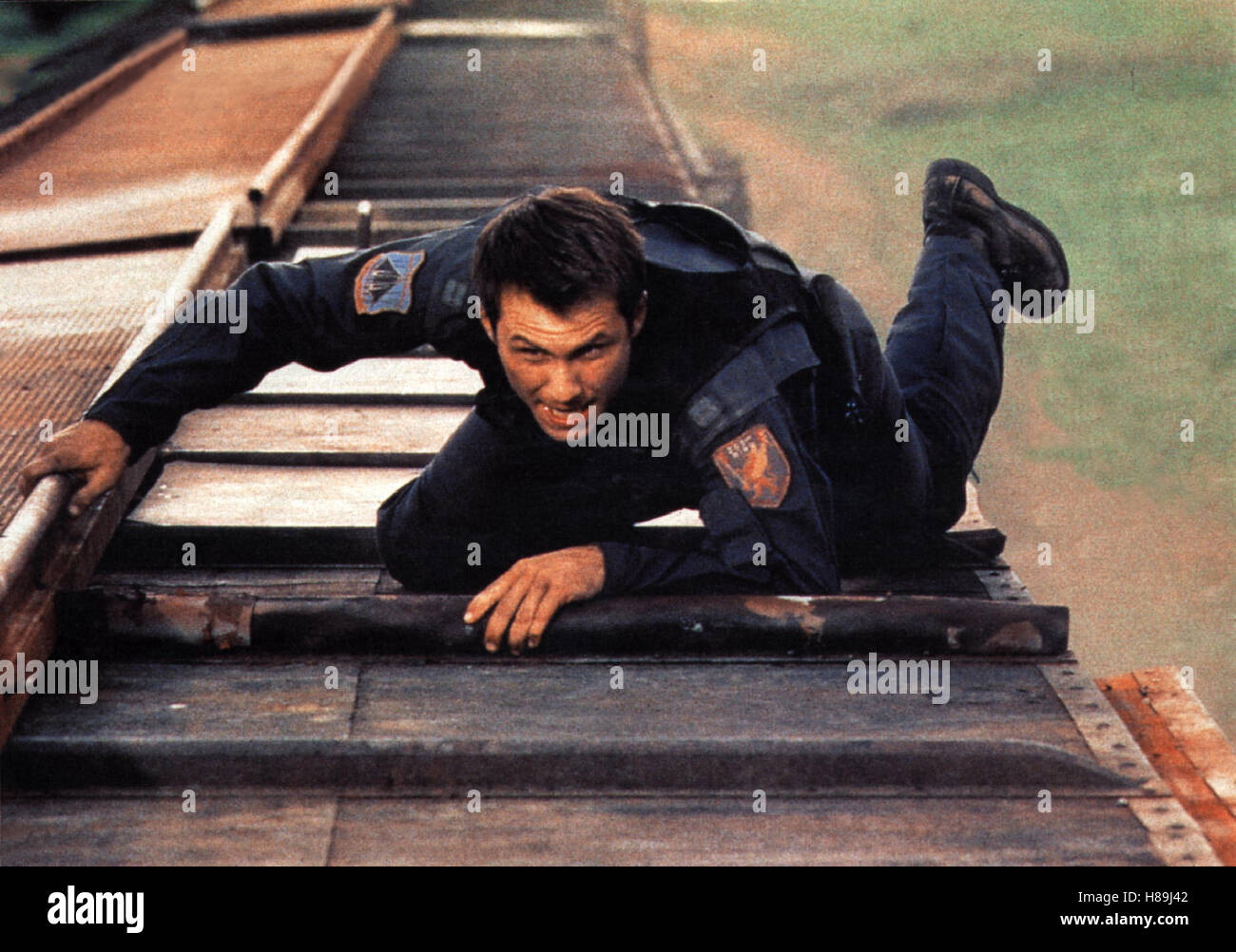 Operation: Broken Arrow, (BROKEN ARROW) USA 1996, Regie: John Woo, CHRISTIAN SLATER, Stichwort: Schienen, Action-Szene Stock Photo