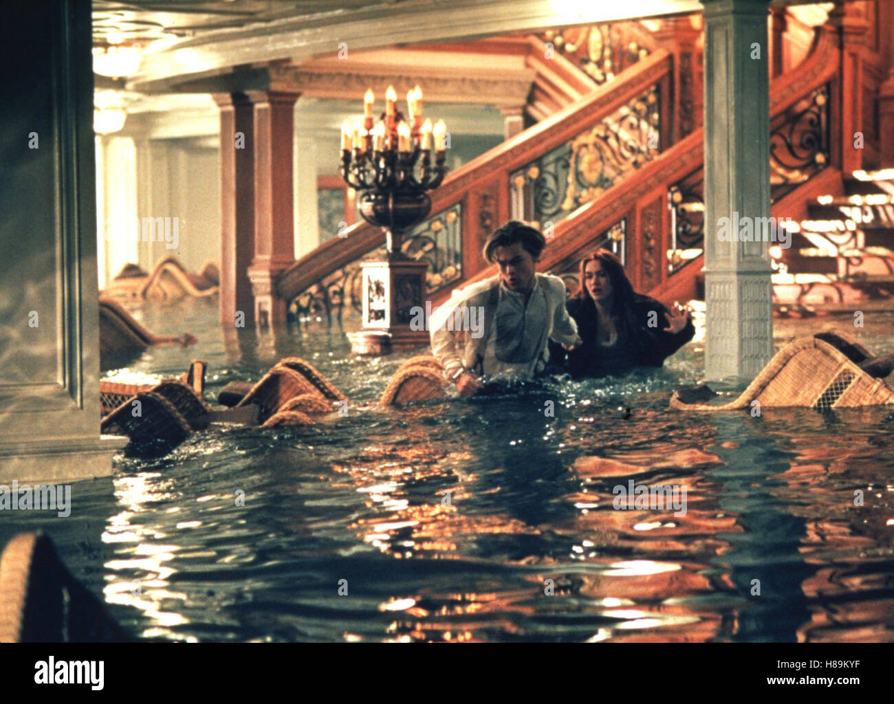 Titanic, (TITANIC) USA 1997, Regie: James Cameron, LEONARDO DICAPRIO, KATE WINSLET, Stichwort: Überflutung, Wasser Stock Photo