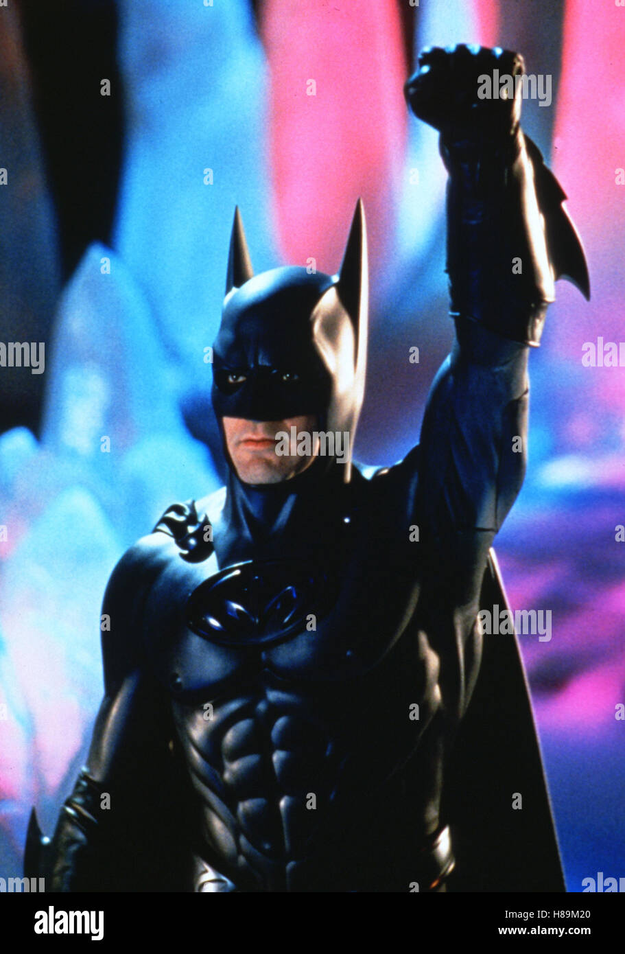 Batman & Robin, (BATMAN & ROBIN) USA 1997, Regie: Joel Schumacher, GEORGE  CLOONEY, Stichwort: Maske, Kostüm Stock Photo - Alamy