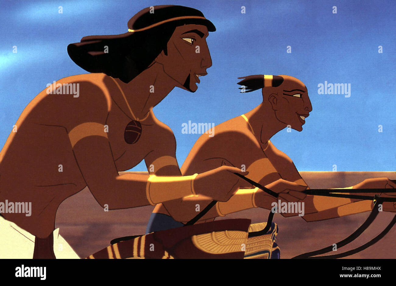 Der Prinz von Ägypten, (THE PRINCE OF EGYPT) USA 1998, Regie: Brenda Chapman, Steve Hickner, Szene vom Pferderennen Stock Photo