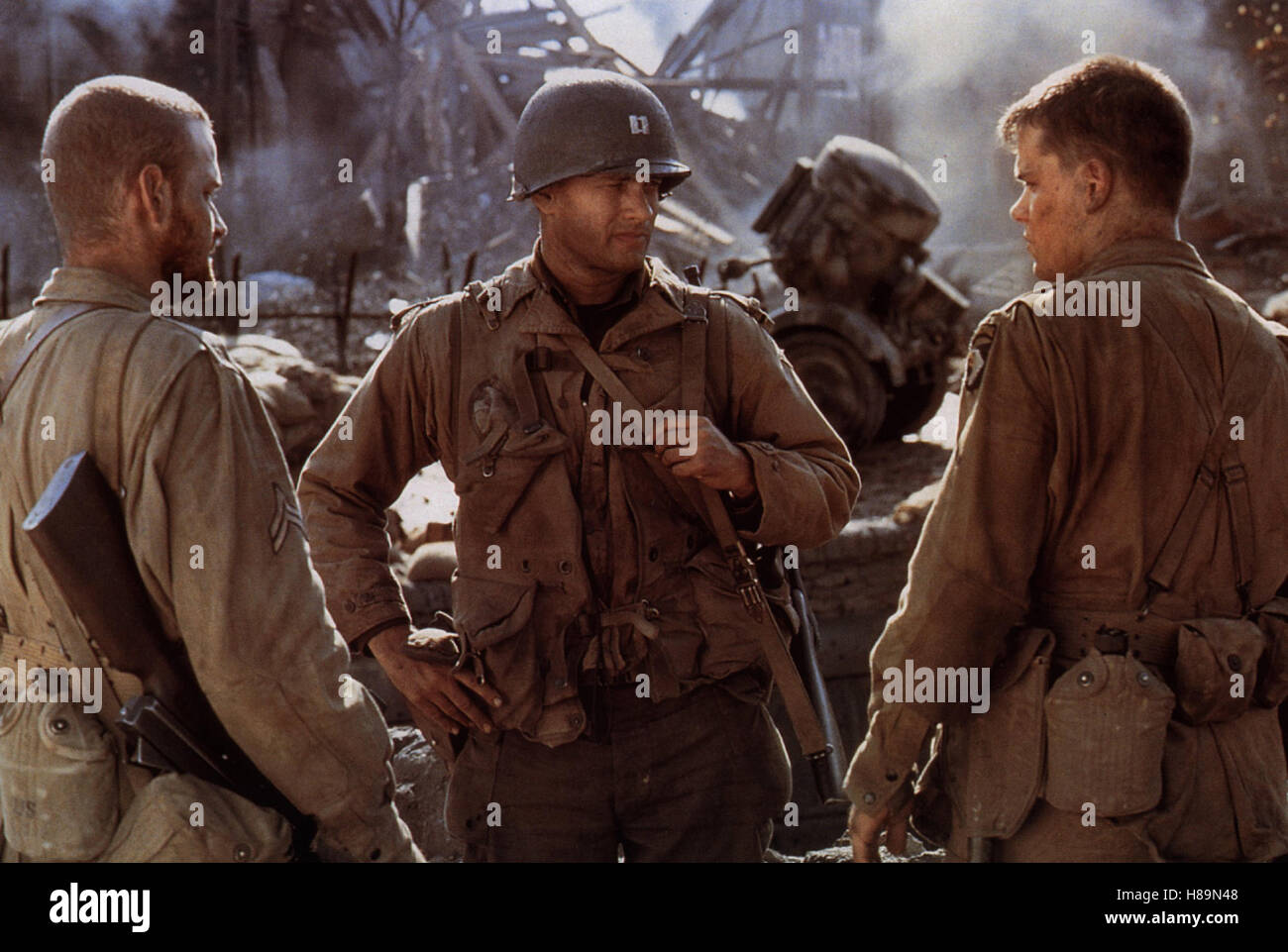 Der Soldat James Ryan, (SAVING PRIVATE RYAN) USA 1998, Regie: Steven Spielberg, TOM HANKS, MATT DAMON Stock Photo