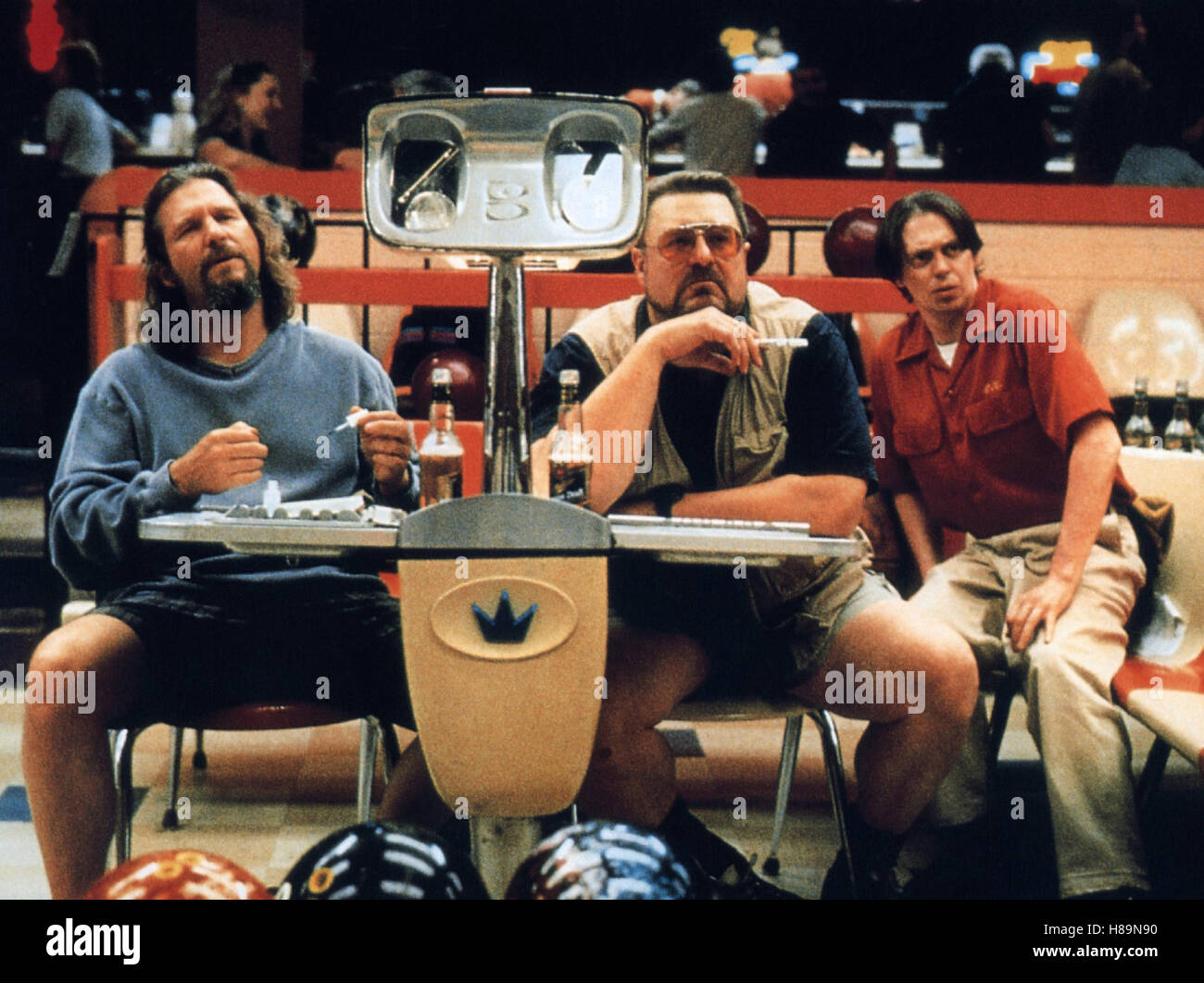The Big Lebowski, (THE BIG LEBOWSKI) USA 1998, Regie: Joel Coen, JEFF BRIDGES, JOHN GOODMAN, STEVE BUSCEMI Stock Photo