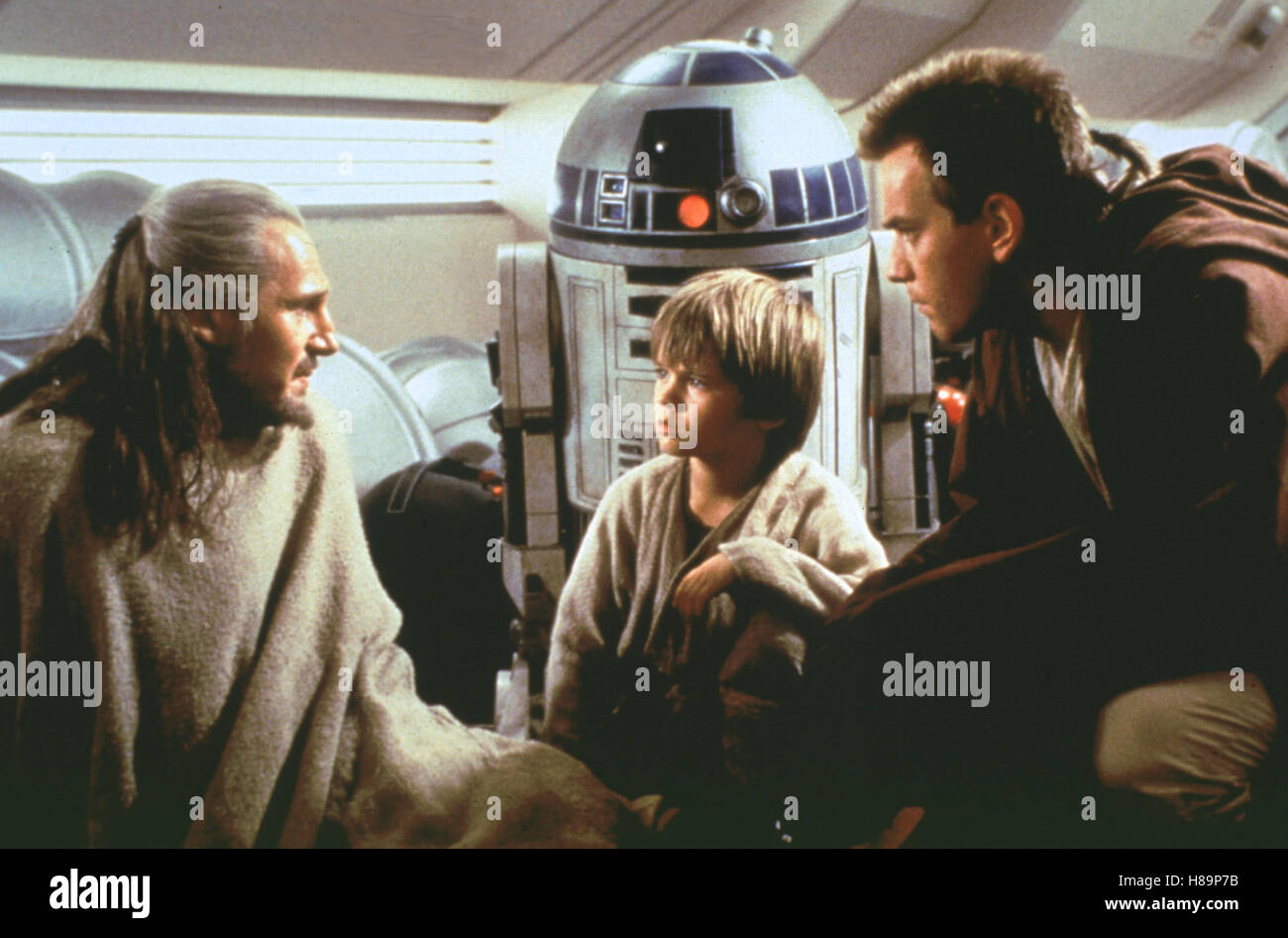 Star Wars, (STAR WARS: EPISODE 1 - THE PHANTOM MENACE) USA 1999, Regie: George Lucas, LIAM NEESON, JAKE LLOYD, EWAN McGREGOR Stock Photo