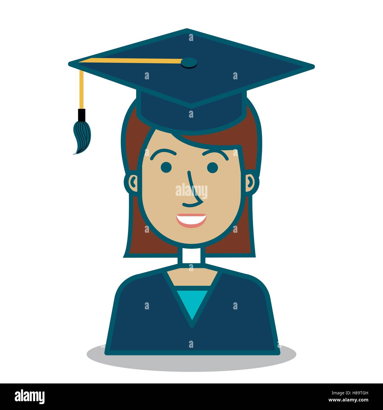 student graduation uniform icon vector illustration design Stock Vector ...