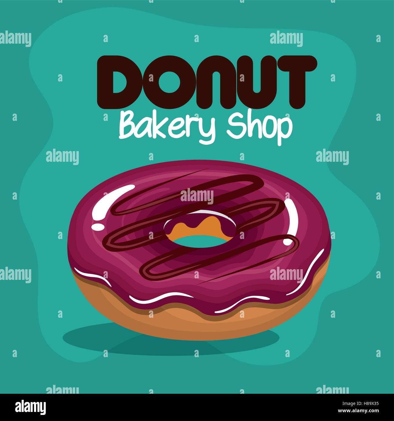 delicious donuts bakery shop vector illustration design Stock Vector ...