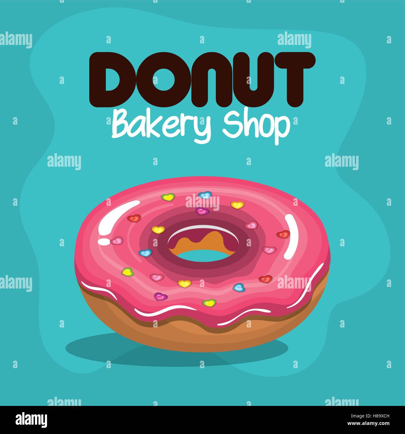 delicious donuts bakery shop vector illustration design Stock Vector ...