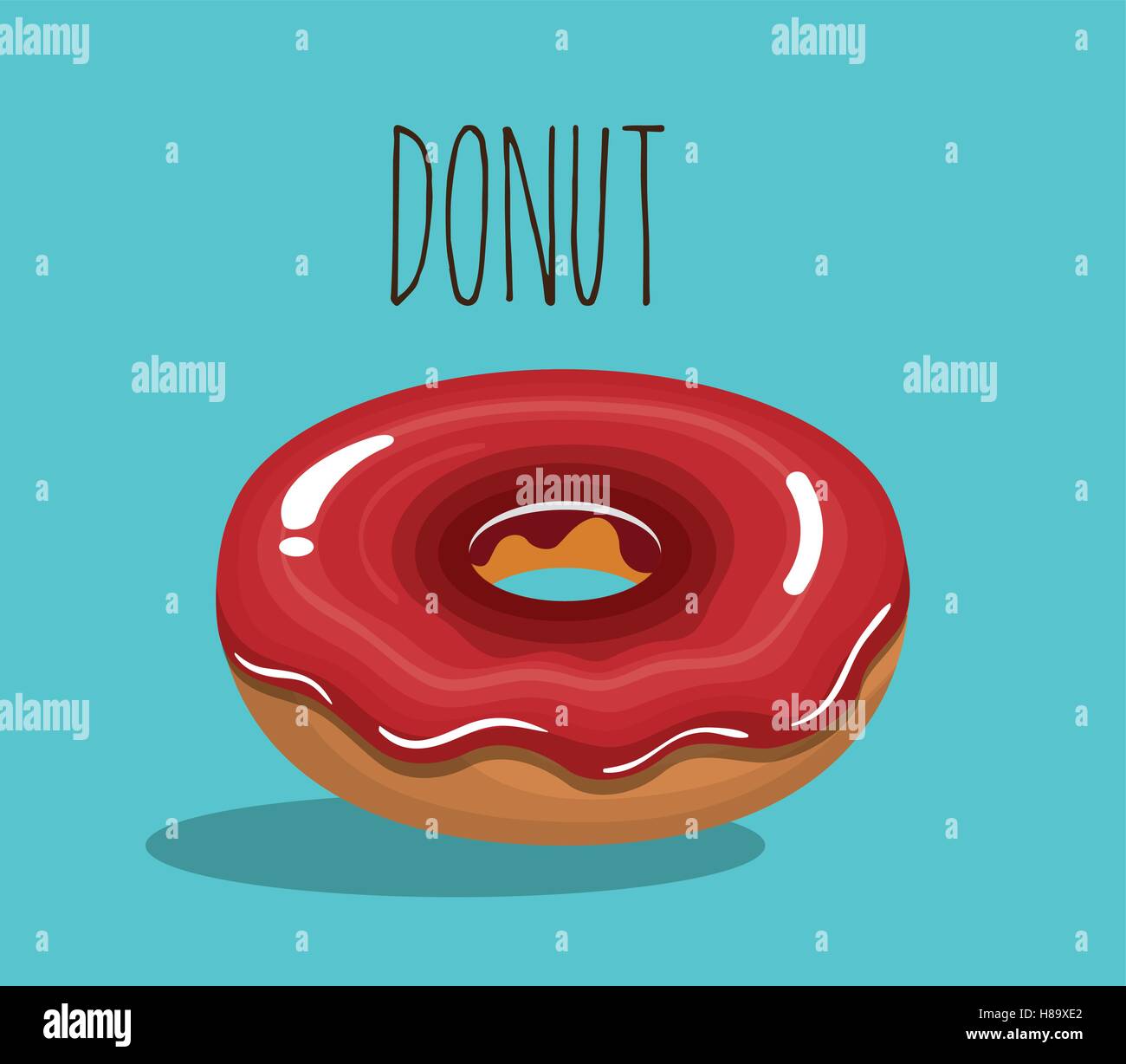 delicious donuts bakery shop vector illustration design Stock Vector ...
