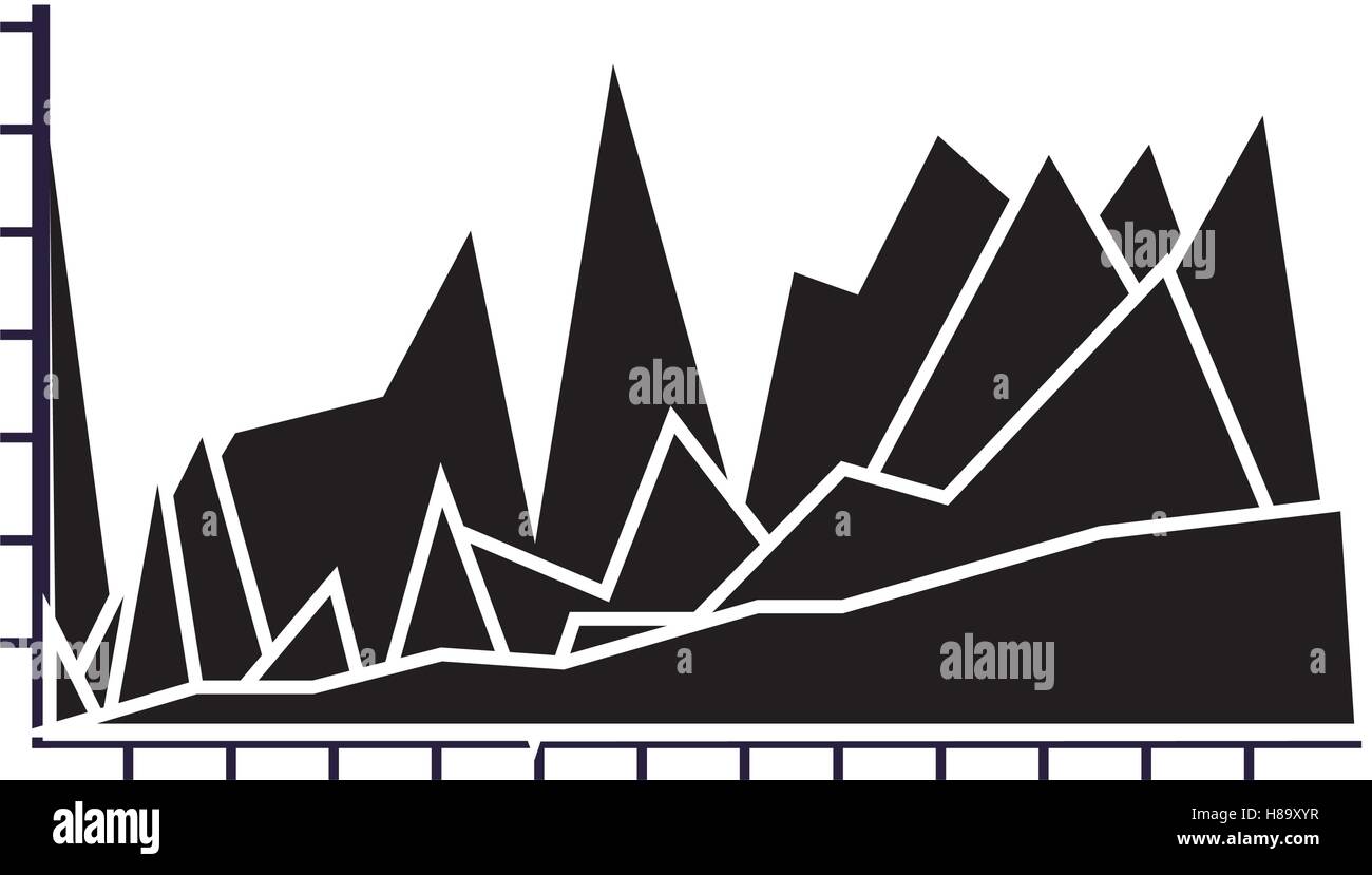 graph chart icon image vector illustration design Stock Vector Image ...