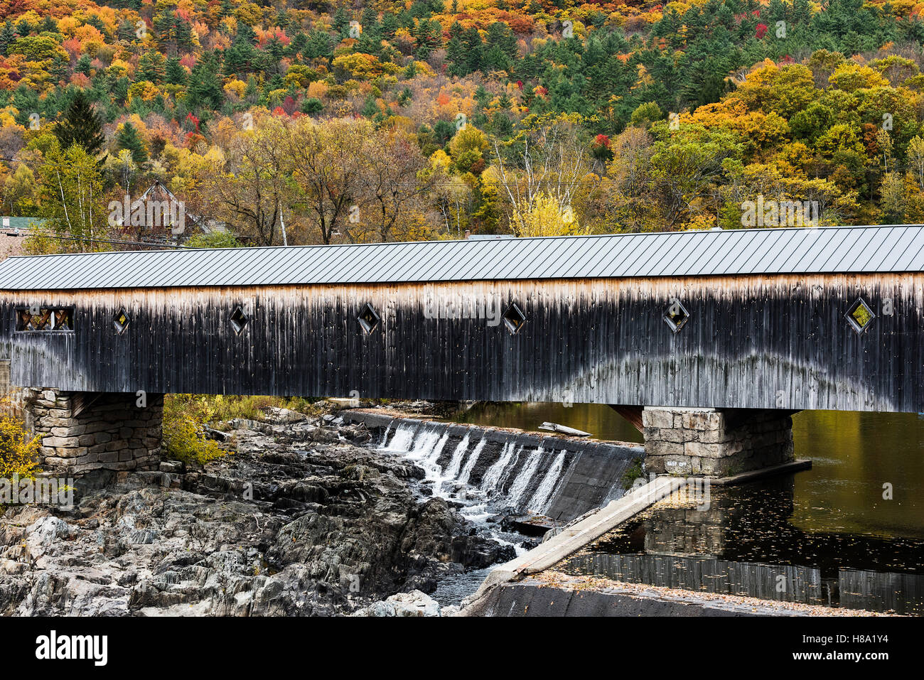 BathHaverhill Covered Bridge, Bath, New Hampshire, USA Stock Photo Alamy