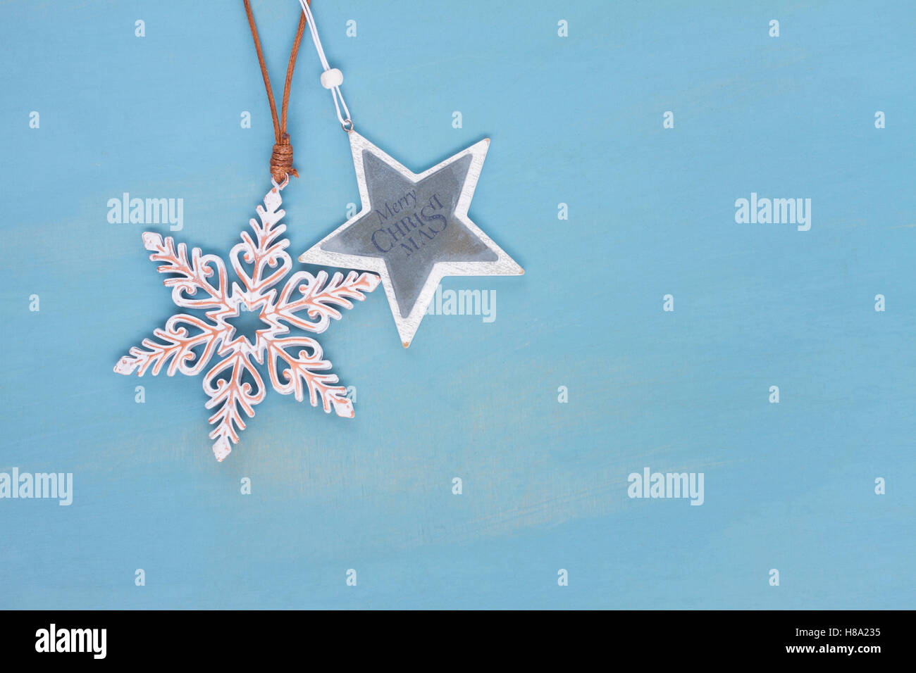Blue and white christmas Stock Photo Alamy