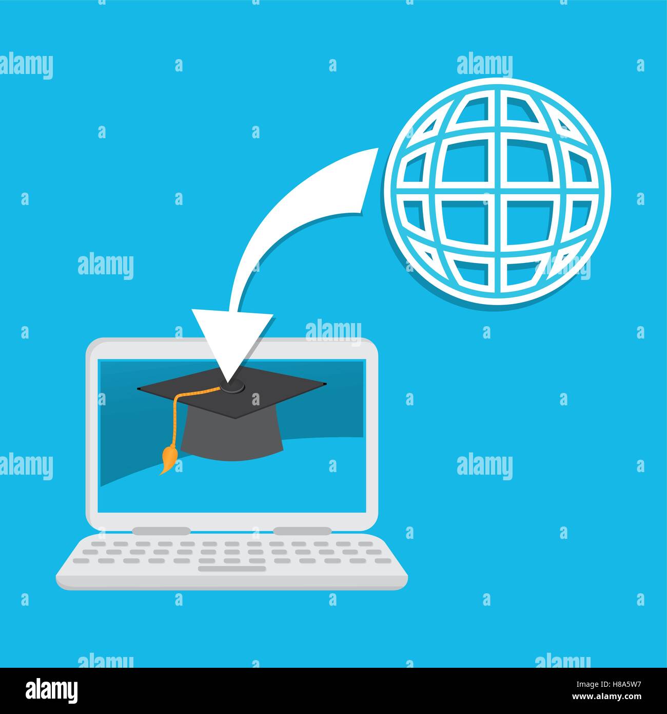 Elearning online education Stock Vector Image & Art - Alamy