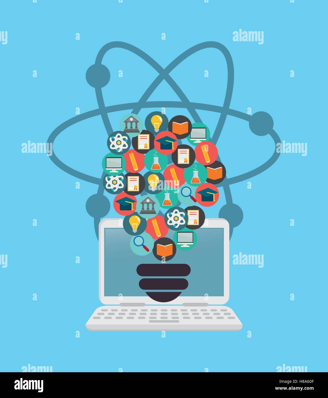 Elearning online education Stock Vector Image & Art - Alamy