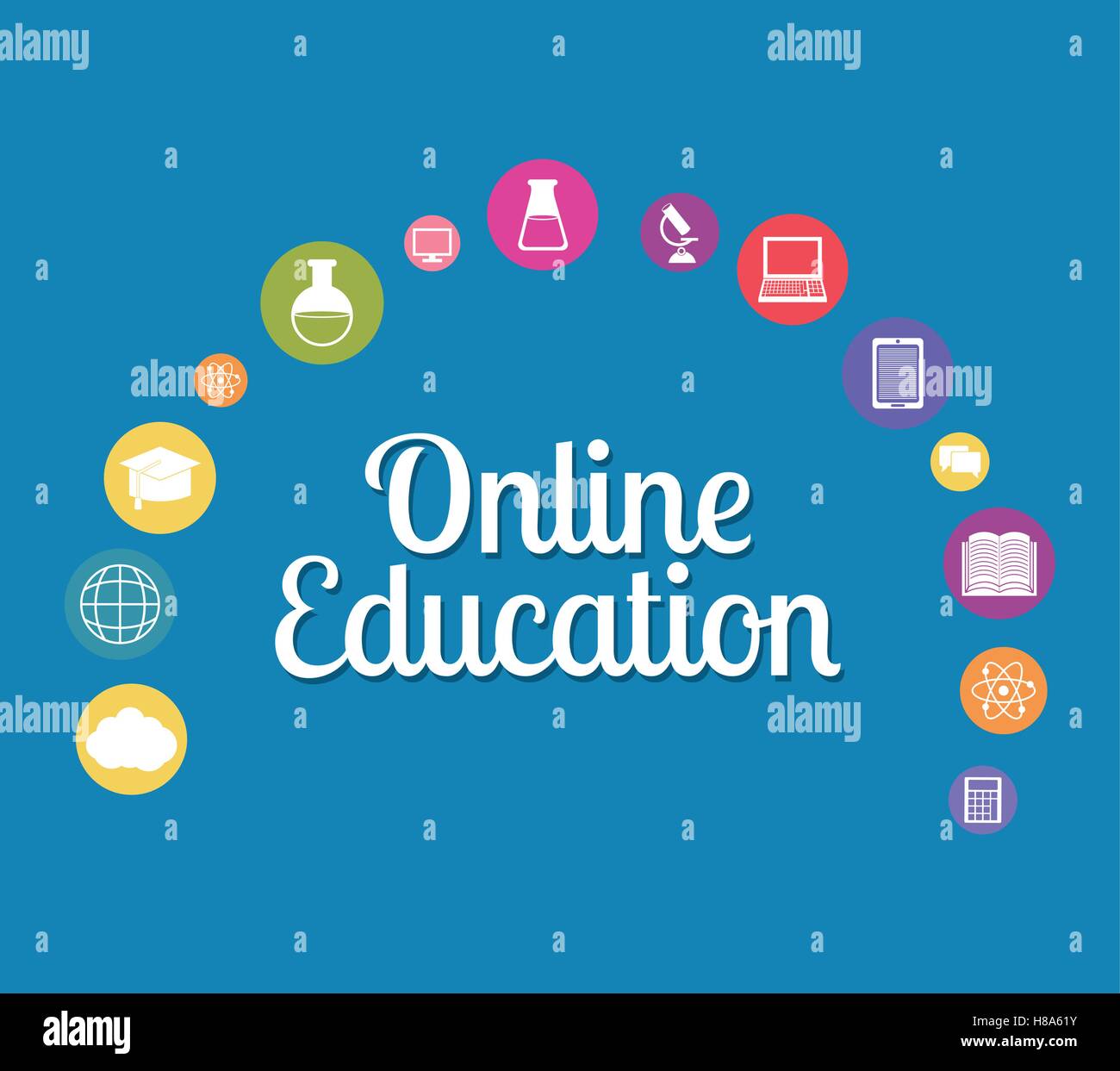 Elearning online education Stock Vector Image & Art - Alamy
