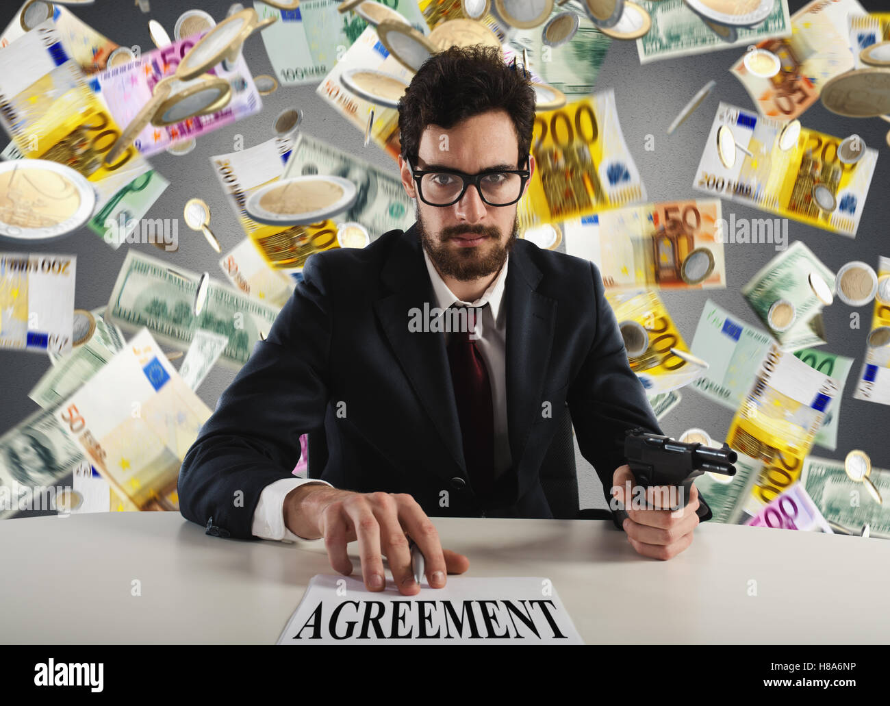 Business offer can not refuse Stock Photo