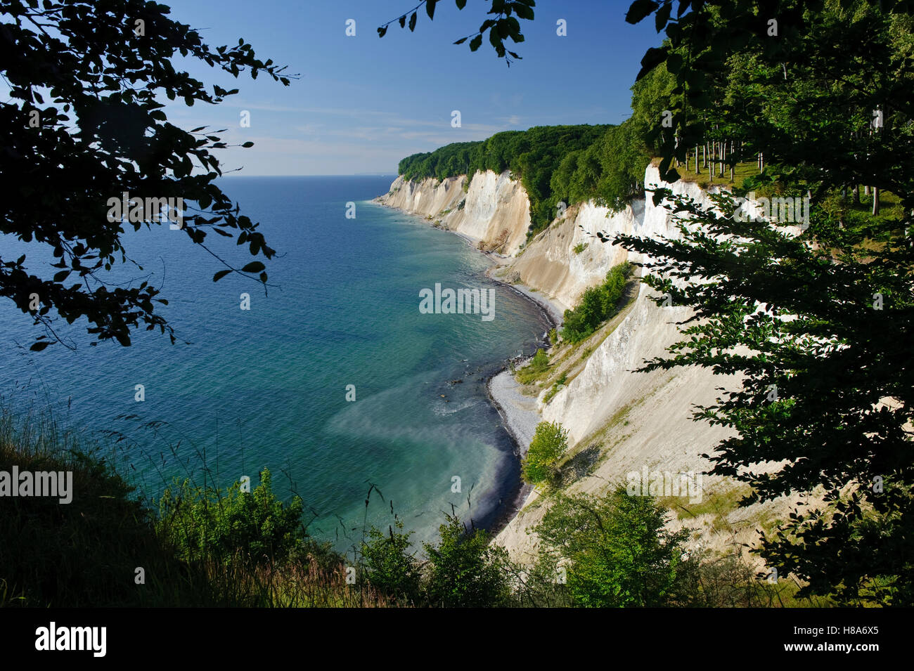 Chalk cliffs, Jasmund National Park, Mecklenburg Vorpommern, Germany ...